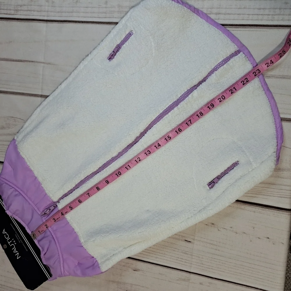 Nautica Pet XL Reversable Light Purple Lined Sherpa Dog Jacket